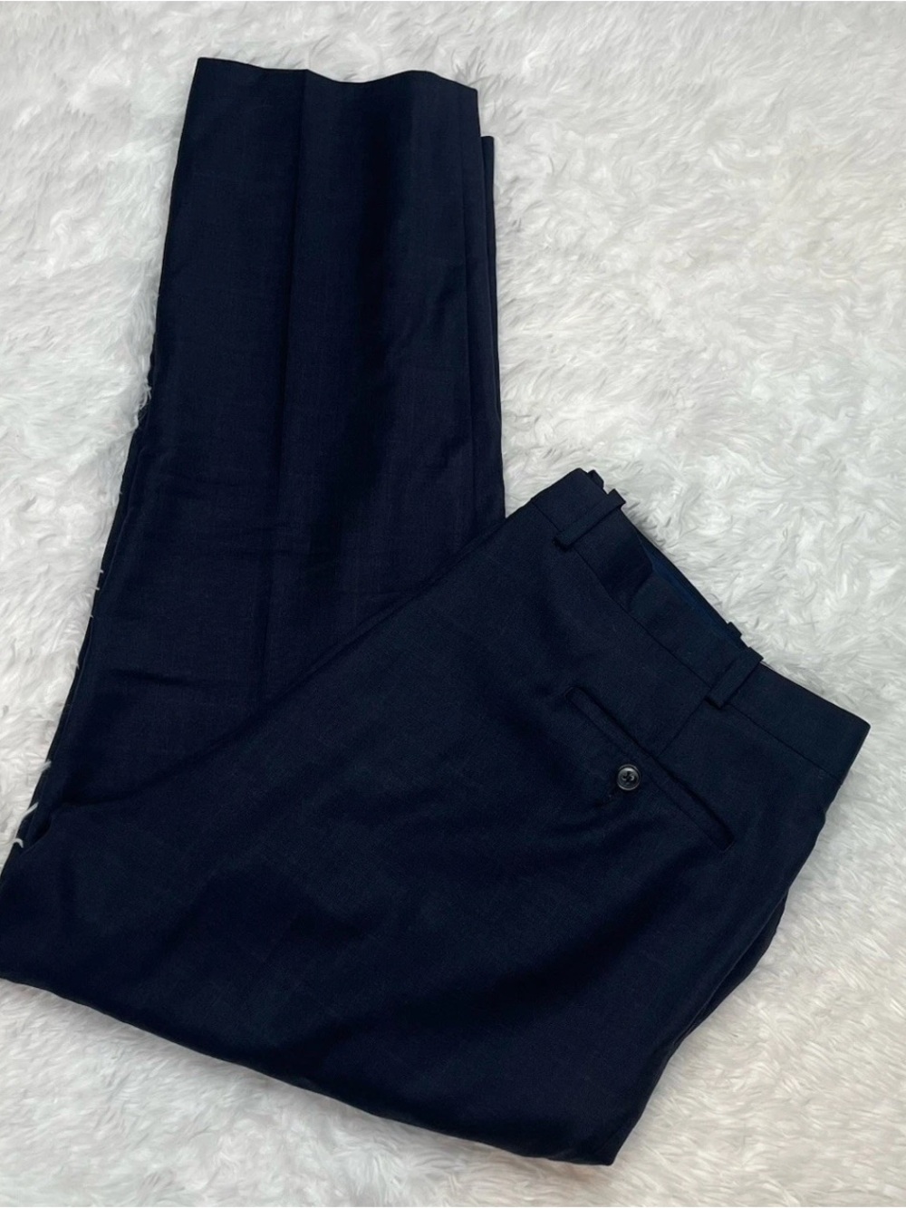 Peter Millar Men’s Dress Pants Size 41 41x28 Navy Blue Plaid Quiet Luxury Chino